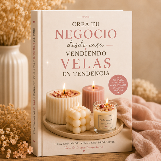 Curso Digital "Crea tu negocio desde casa vendiendo Velas en Tendencia" + 9 BONOS 🎁
